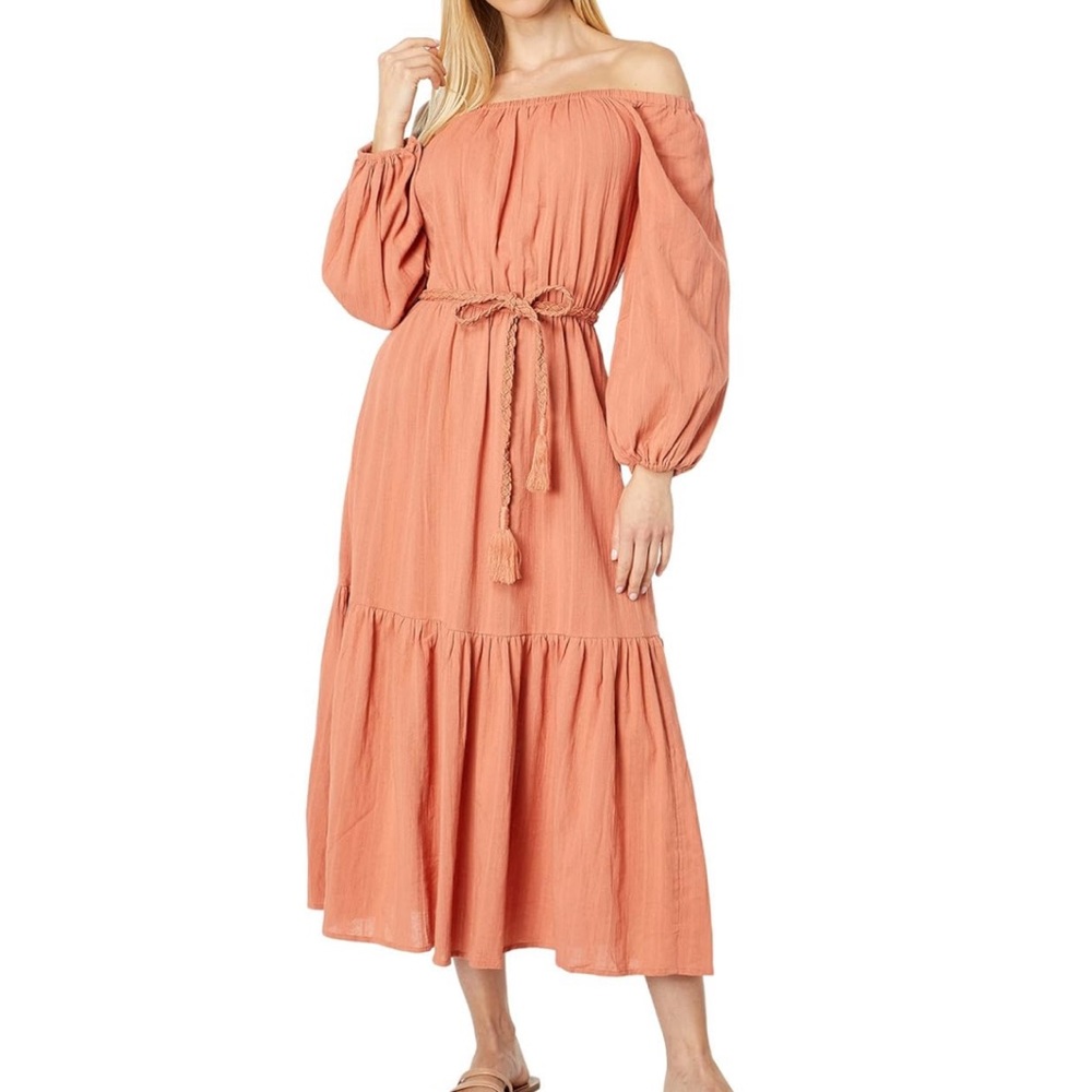 Bishop + Young Solstice Off The Shoulder Dress In Soleil NEW Size Small